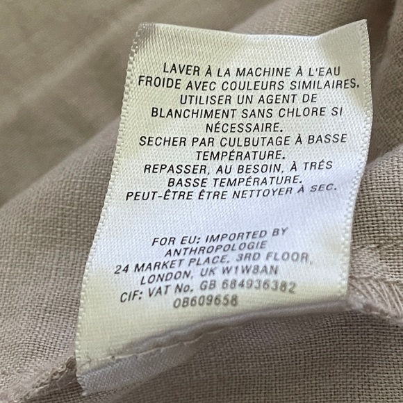 Anthropologie Hei Hei Ronan Linen Camo Utility Jacket | Cargo Cropped Style M - Picture 12 of 12